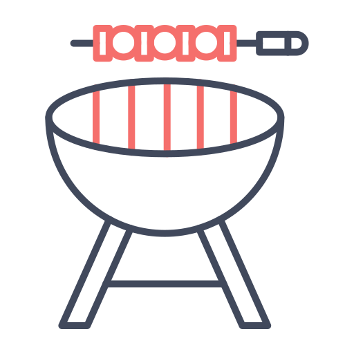 un barbecue Generic color outline Icône