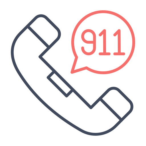 zadzwoń na 911 Generic color outline ikona