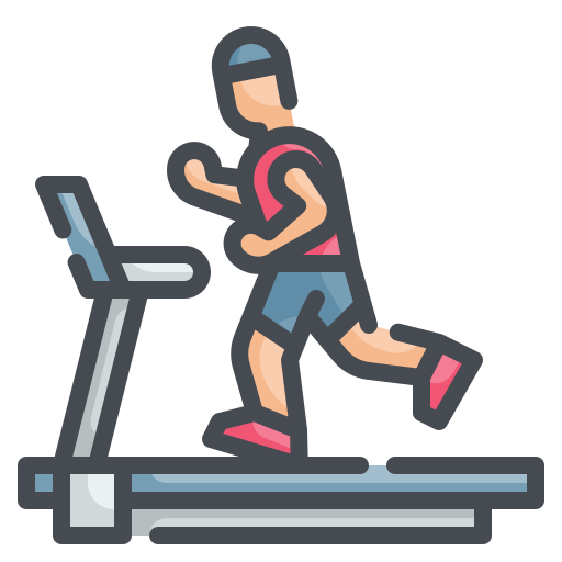 Treadmill Wanicon Lineal Color icon