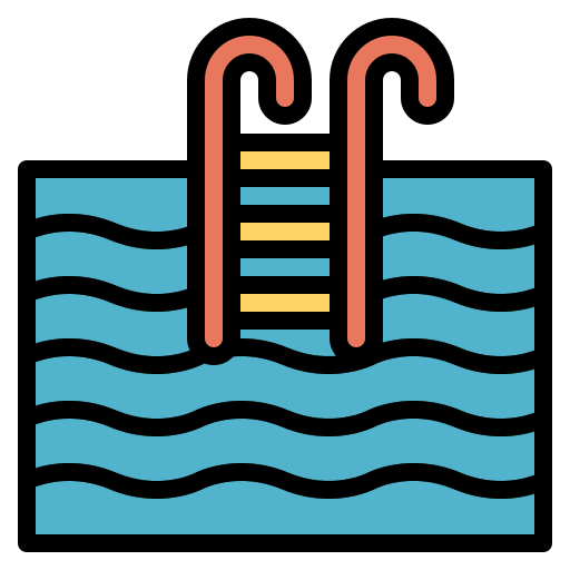 zwembad Generic color outline icoon