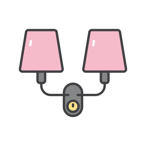 wandlamp Generic color outline icoon