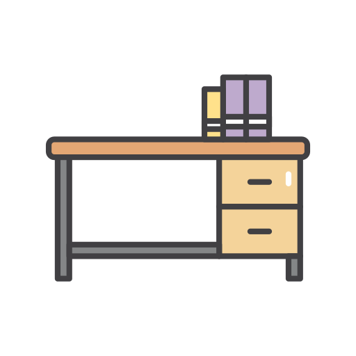 Desk Generic color outline icon