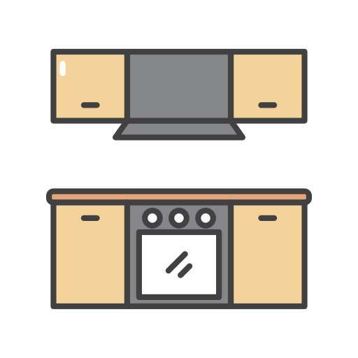 keuken Generic color outline icoon