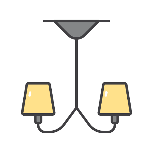 lampe suspendue Generic color outline Icône