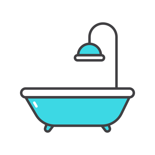 Ванна Generic color outline иконка