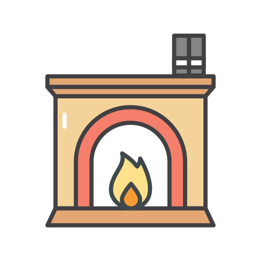 暖炉 Generic color outline icon