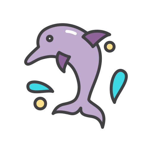 dolfijn Generic color outline icoon