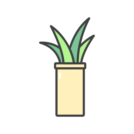 plant in bloempot Generic color outline icoon