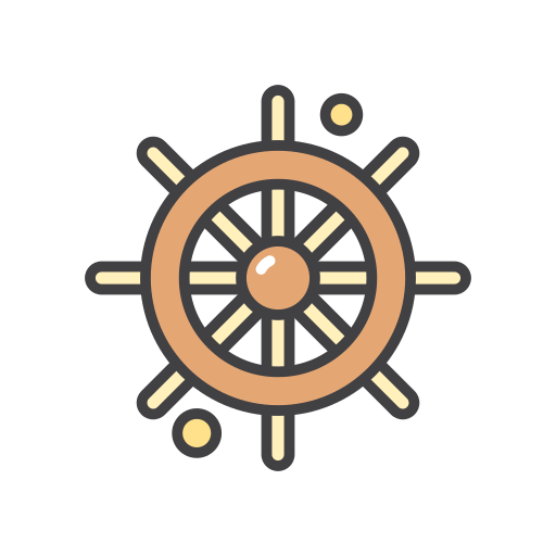 Steering wheel Generic color outline icon