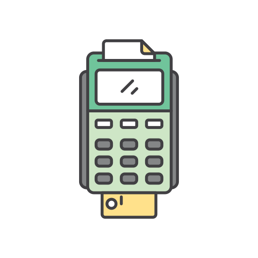 machine à cartes de crédit Generic color outline Icône