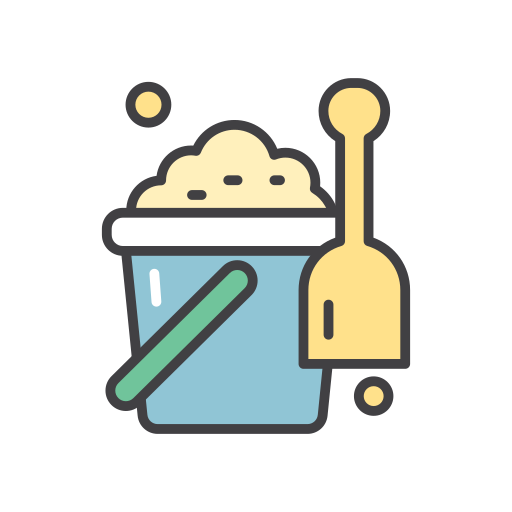 Sand bucket Generic color outline icon