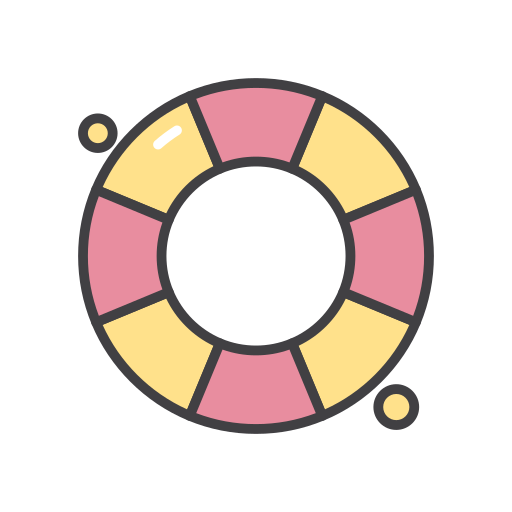 Резиновое кольцо Generic color outline иконка