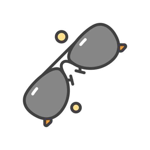 des lunettes de soleil Generic color outline Icône
