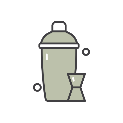 Коктейльный шейкер Generic color outline иконка