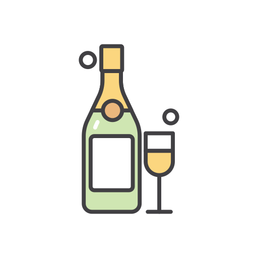 champagne Generic color outline Icône