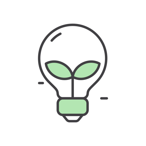 Eco bulb Generic color lineal-color icon