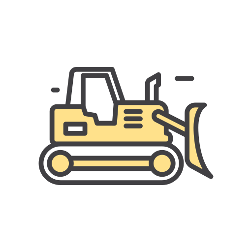 bulldozer Generic color lineal-color icon