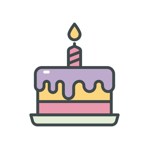 Birthday cake Generic color outline icon