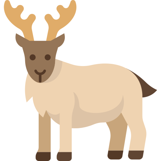 Reindeer Amethys Design Flat icon