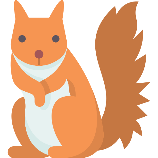Squirrel Amethys Design Flat icon