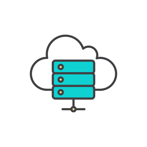 servidor en la nube Generic color outline icono