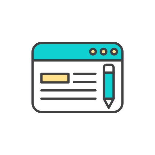 Content writing Generic color outline icon