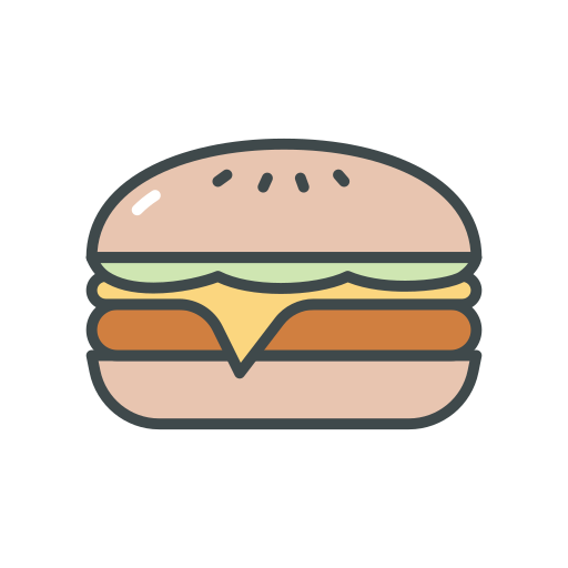 hamburger Generic color outline icona