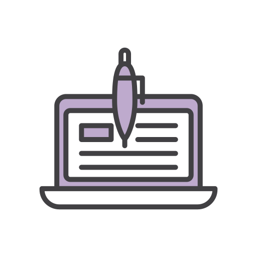 Content writing Generic color outline icon