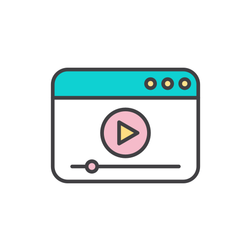 비디오 플레이어 Generic color outline icon
