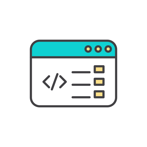 lenguaje de programación Generic color outline icono