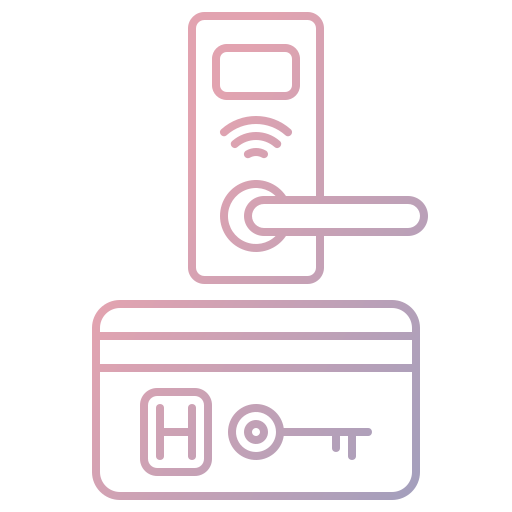 Keycard Generic gradient outline icon
