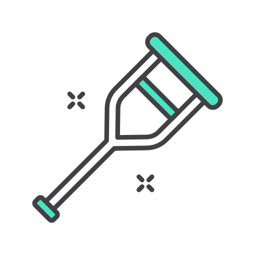 Crutch Generic color outline icon