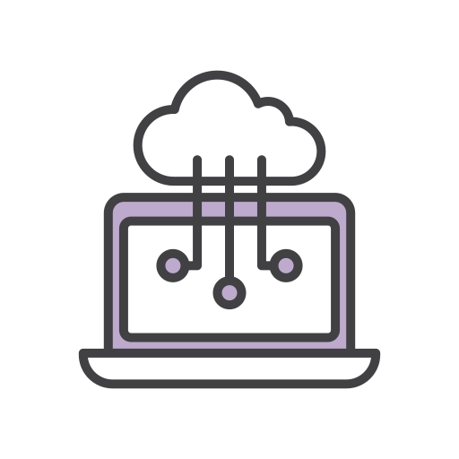 Cloud computing Generic color outline icon