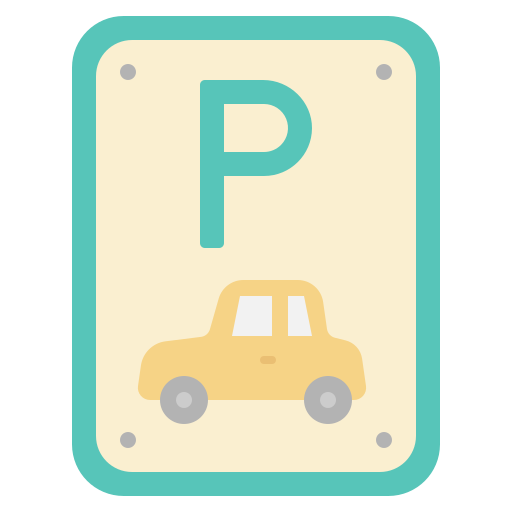 aparcamiento de coches Generic color fill icono