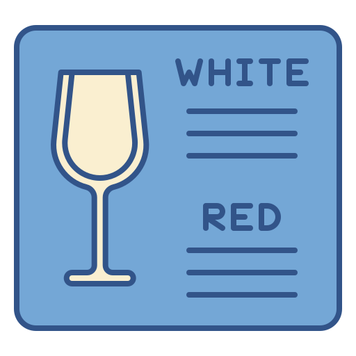 wijnkaart Generic color outline icoon