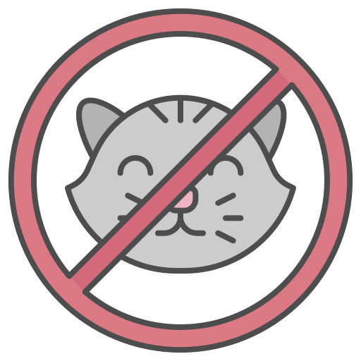 geen huisdieren toegestaan Generic color outline icoon