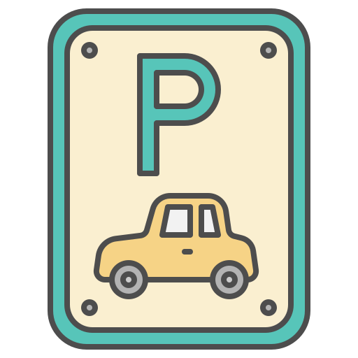parking Generic color outline Icône