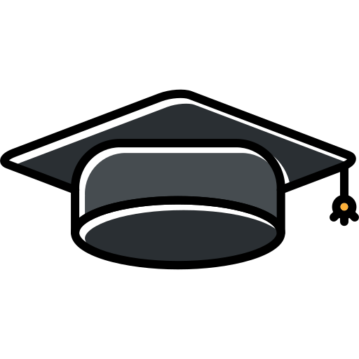 casquette de graduation Generic color lineal-color Icône