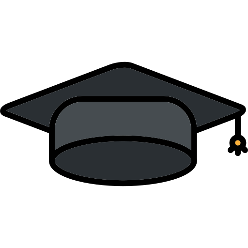 Graduation cap Generic color lineal-color icon