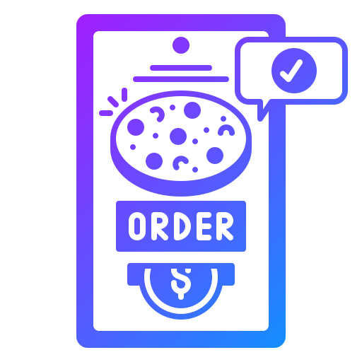 Food delivery Generic gradient outline icon