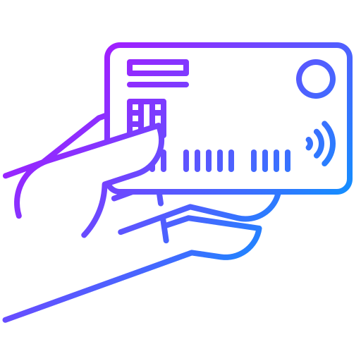 Кредитная карта Generic gradient outline иконка