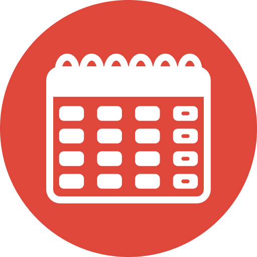 calendario Generic color fill icono