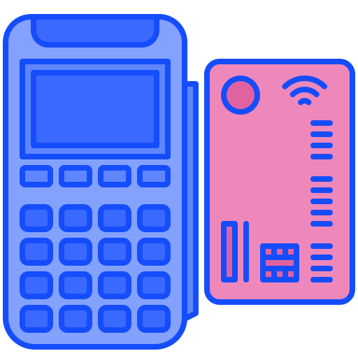Pos terminal Generic color outline icon