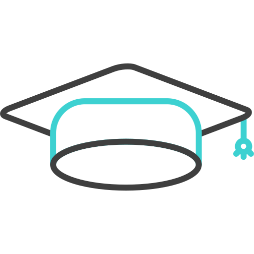 chapéu de graduação Generic color outline Ícone