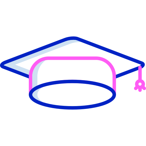 Graduation cap Generic color lineal-color icon