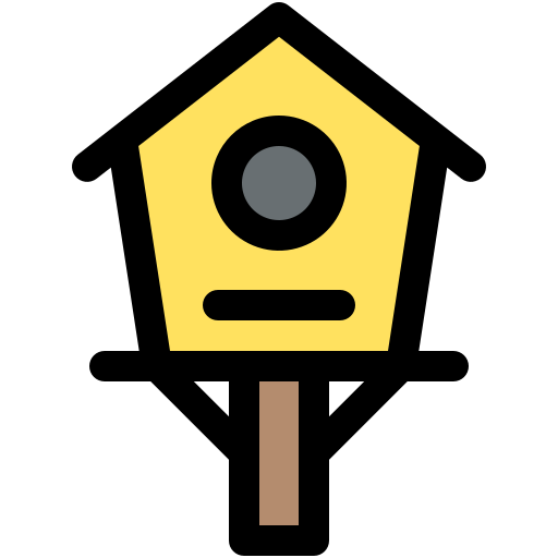 Bird house Generic color lineal-color icon