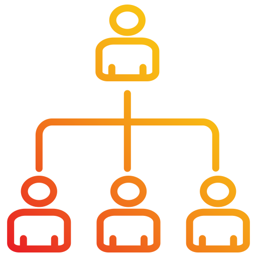 Структура организации Generic gradient outline иконка