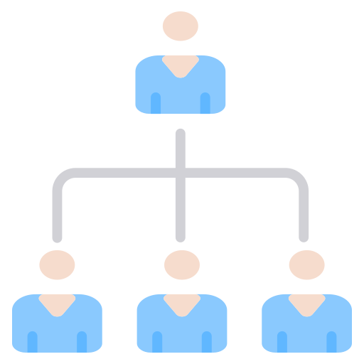 structure d'organisation Generic color fill Icône