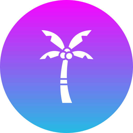 Coconut tree Generic gradient fill icon