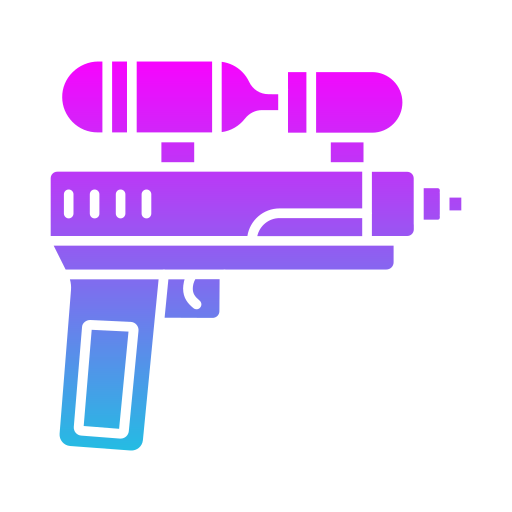pistola de agua Generic gradient fill icono